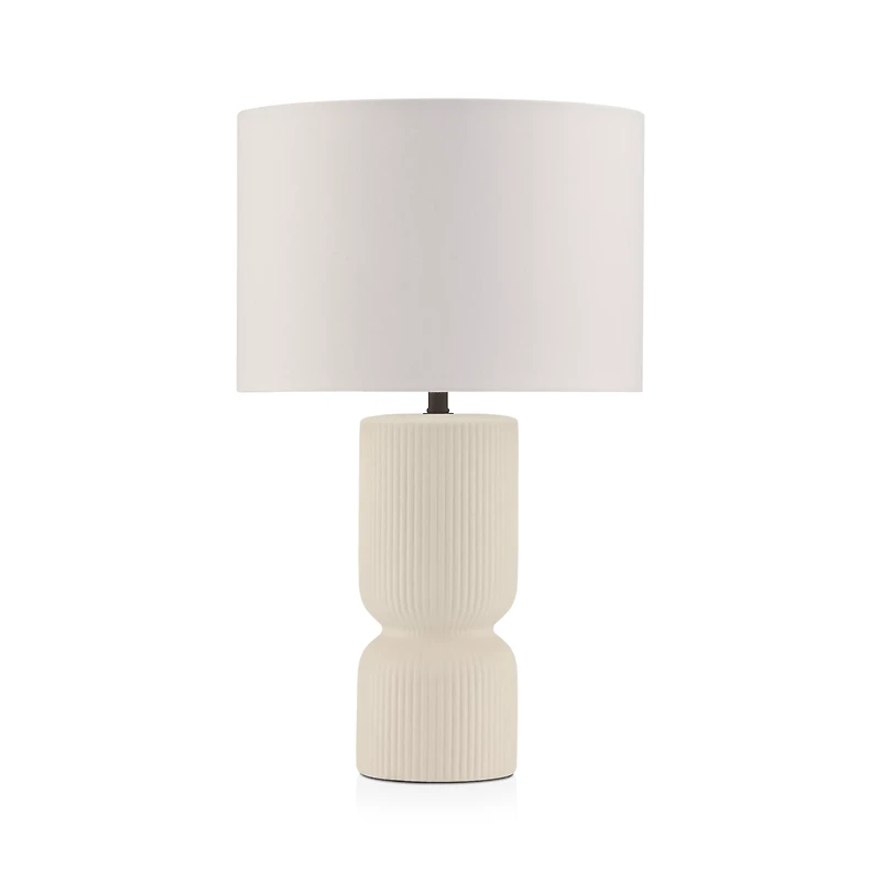 Ribbed Ceramic Table Lamp