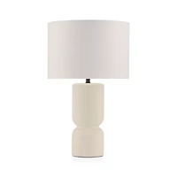 Ribbed Ceramic Table Lamp