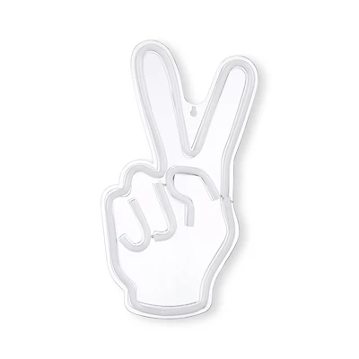 Peace Sign Neon Light Wall Decor