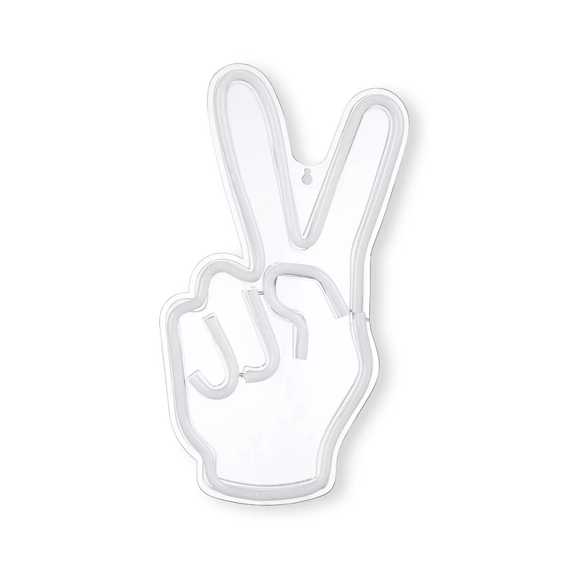 Peace Sign Neon Light Wall Decor