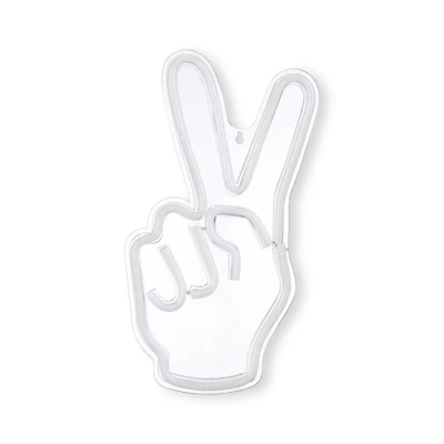 Peace Sign Neon Light Wall Decor