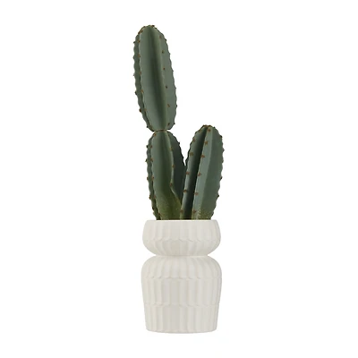 Artificial Cactus in Ceramic Pot