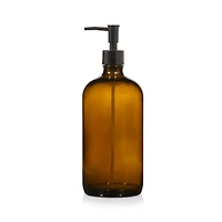 Amber Glass Soap Dispenser