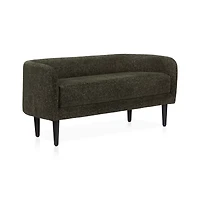 Fabric and Metal Bench