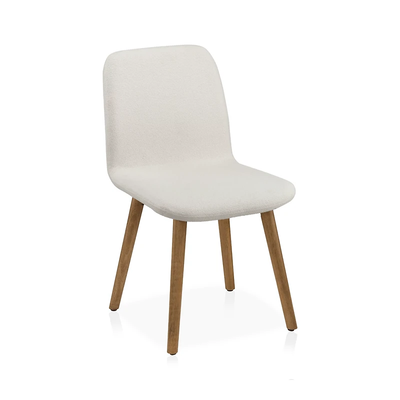 Fabric and Wood Dining Chair