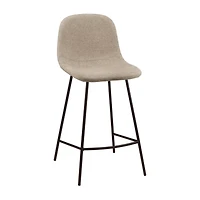 Fabric and Metal Bar Stool