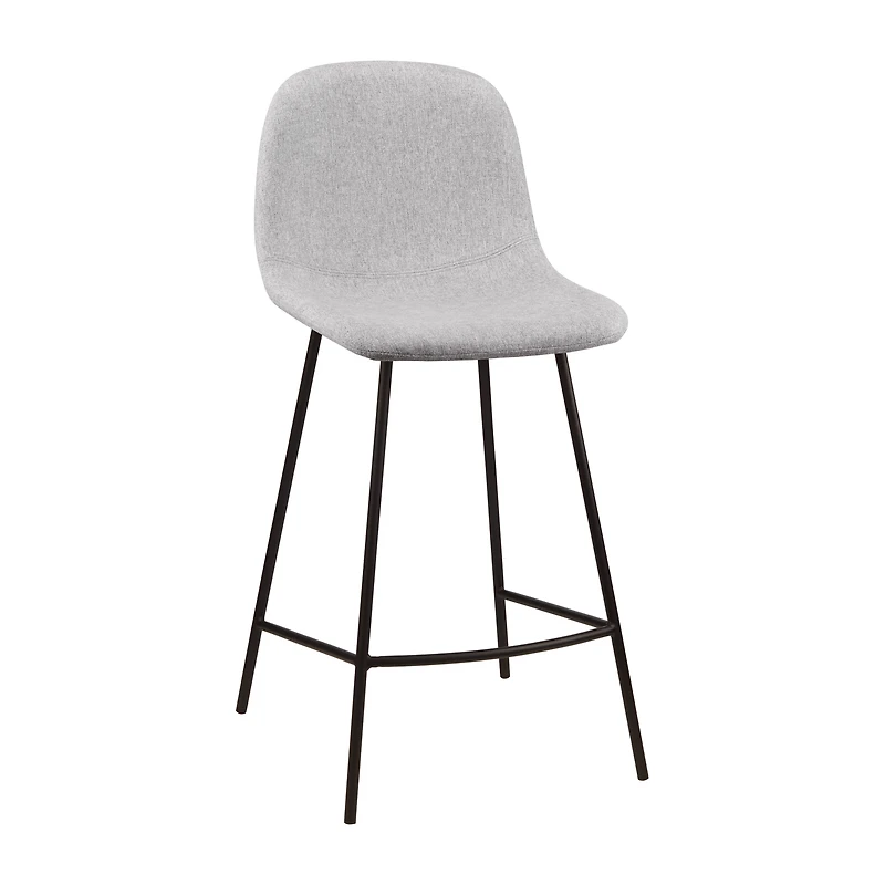 Fabric and Metal Bar Stool