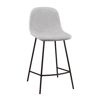 Fabric and Metal Bar Stool
