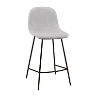 Fabric and Metal Bar Stool