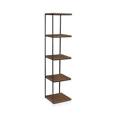Metal and Walnut Shelf