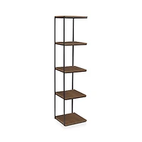 Metal and Walnut Shelf