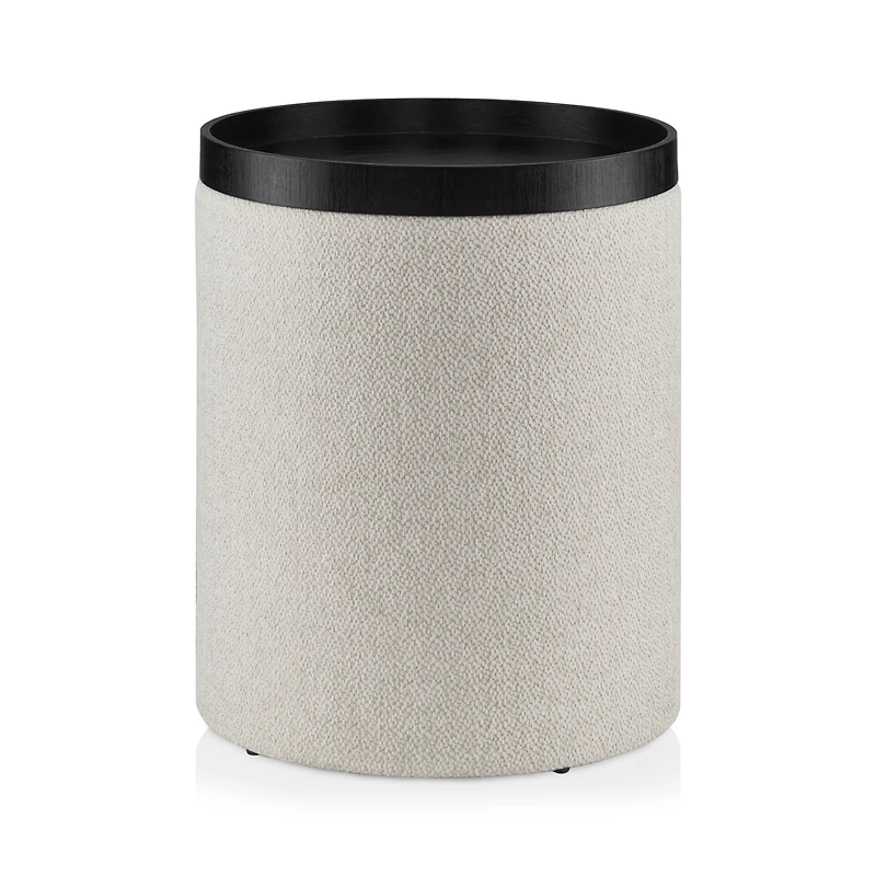 Side Table Ottoman with Tray Top