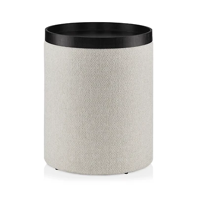 Side Table Ottoman with Tray Top