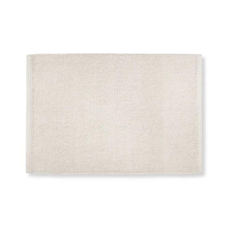 Cream Loops Bath Mat