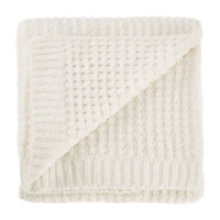 White Cory Chenille Throw