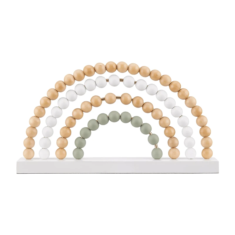 Decorative Wood Beads Rainbow
