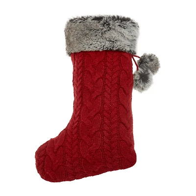 Kane Knit Xmas Stocking