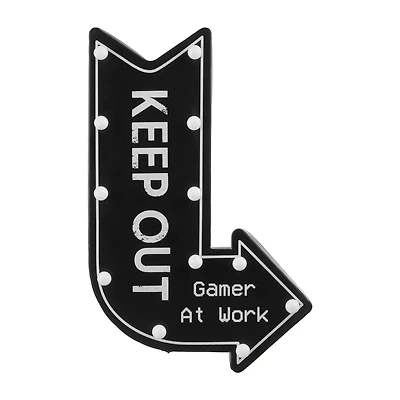 Illuminated Keep Out Sign