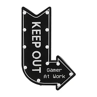 Illuminated Keep Out Sign