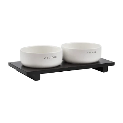 Set of 2 pet bowls