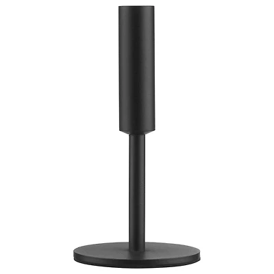 Modern Candle Holder in Black Metal