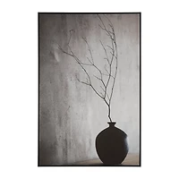 Branch in Black Vase Framed Art