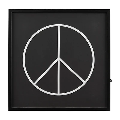 Peace Sign Neon Light Up Wall Art