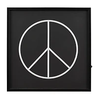 Peace Sign Neon Light Up Wall Art