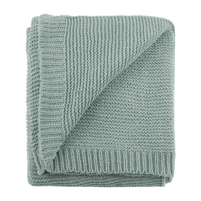 Aqua Lonny Woven Throw