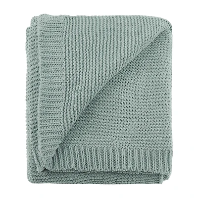 Aqua Lonny Woven Throw