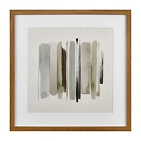 Sage Lines Framed Art