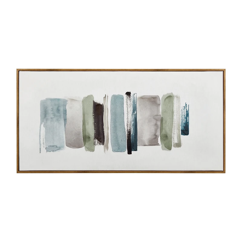 Blue Stokes Framed Art