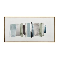 Blue Stokes Framed Art