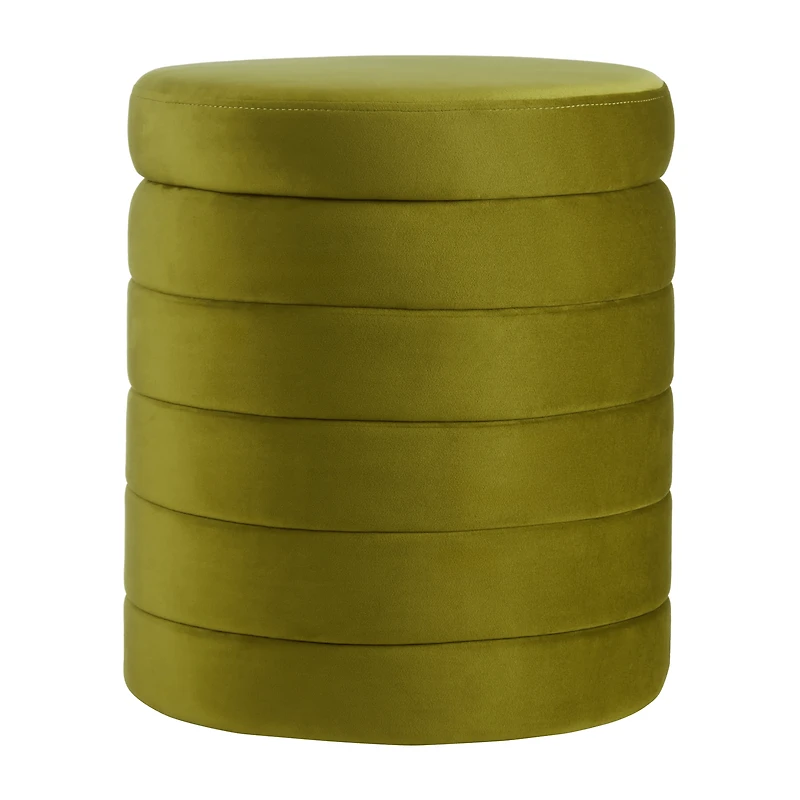 Velvet Ottoman with Storage