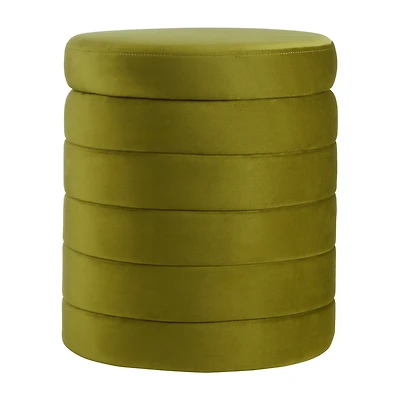 Velvet Ottoman with Storage