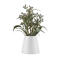 Blue Flowers in Ceramic Pot