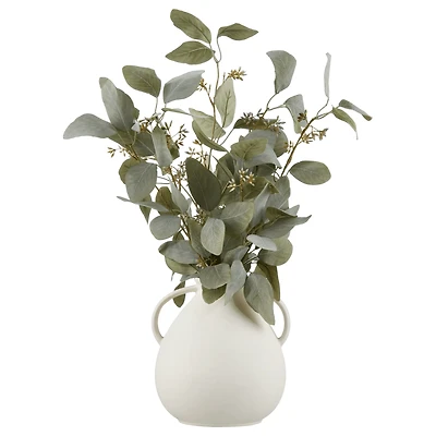 Artificial Eucalyptus Plant in Ceramic Pot