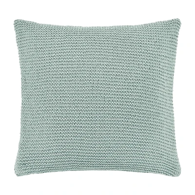 Aqua Lonny Knit Throw Pillow