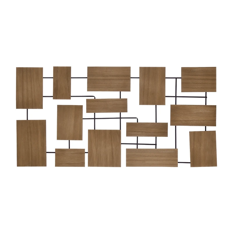 Metal Wood Wall Decoration