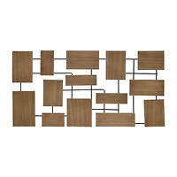 Metal Wood Wall Decoration