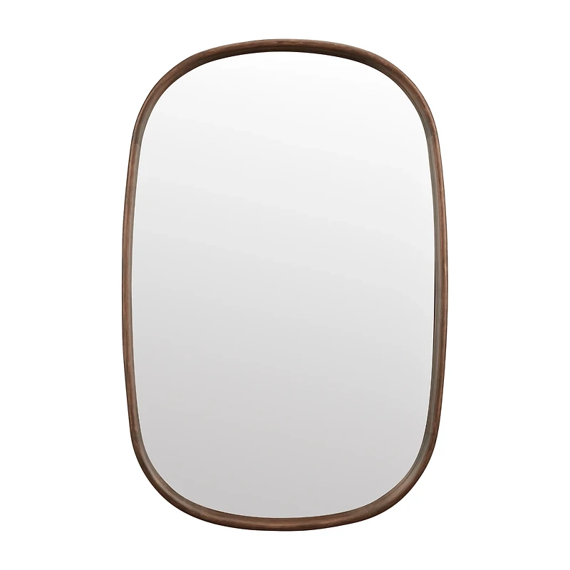 Oval Walnut Mirror