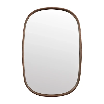 Oval Walnut Mirror