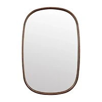 Oval Walnut Mirror