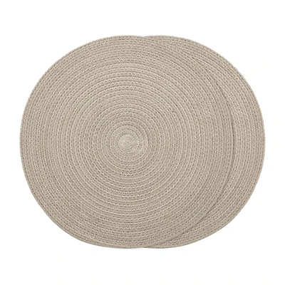 Set of 2 Round Placemats