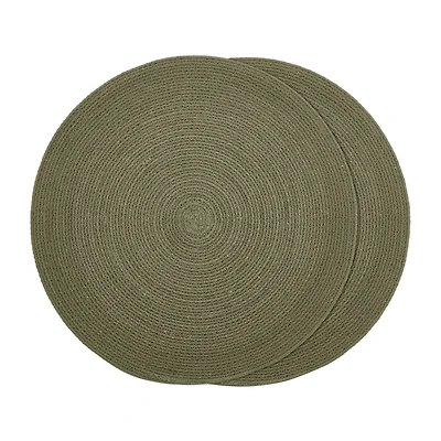 Set of 2 Round Placemats
