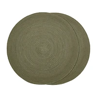 Set of 2 Round Placemats