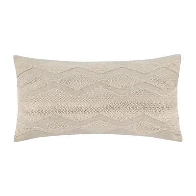 Beige Yara Lumbar Decorative Pillow