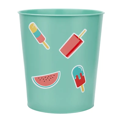 Waste Bin with Stickers