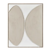 Textured Half Ovals Framed Art