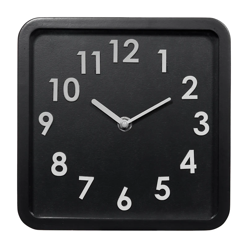 Black And White Square Clock